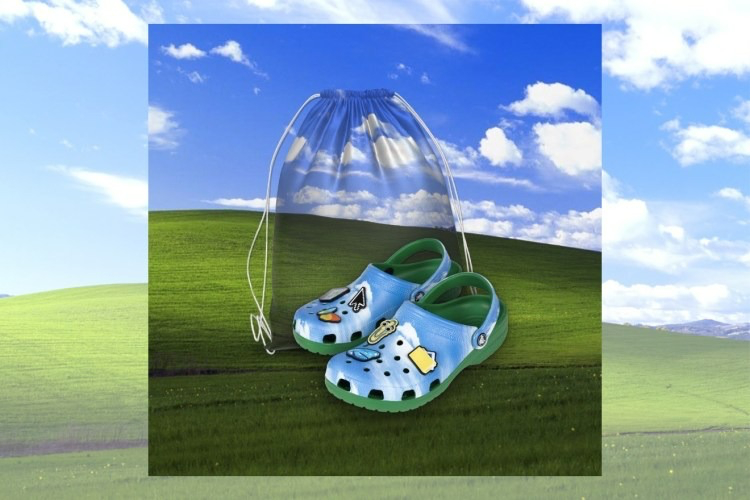 Microsoft 微軟 50 週年 推出 Crocs 聯名 Windows XP 洞洞鞋
