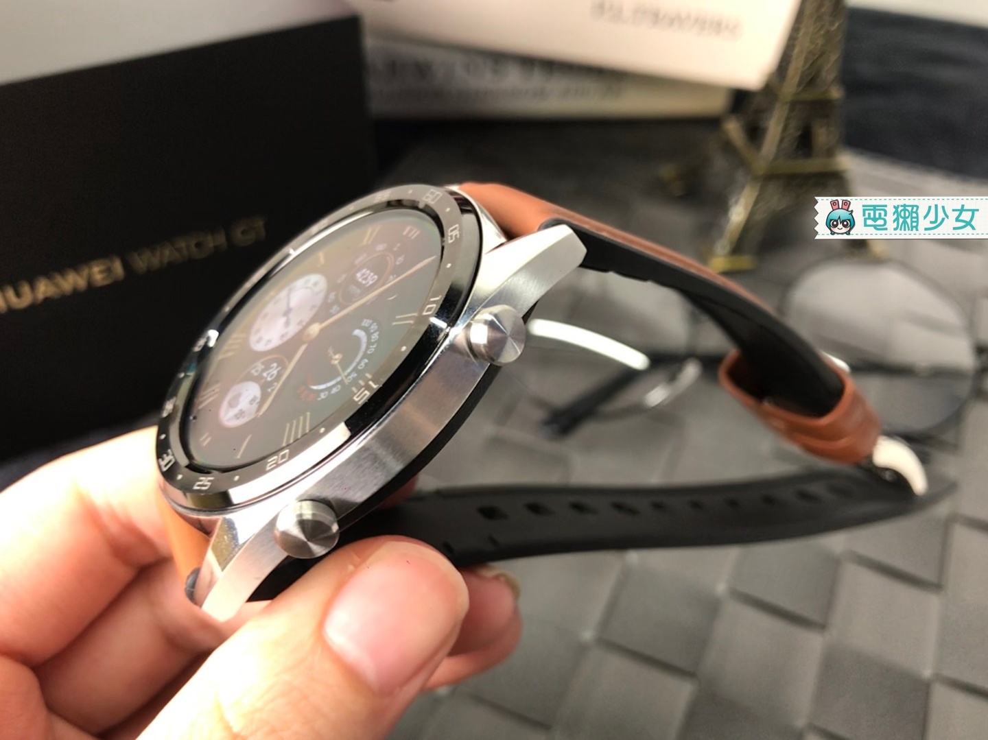 開箱｜14天超長續航力『 華為Watch GT (馬鞍棕皮膠款) 』紳士質感智慧型手錶