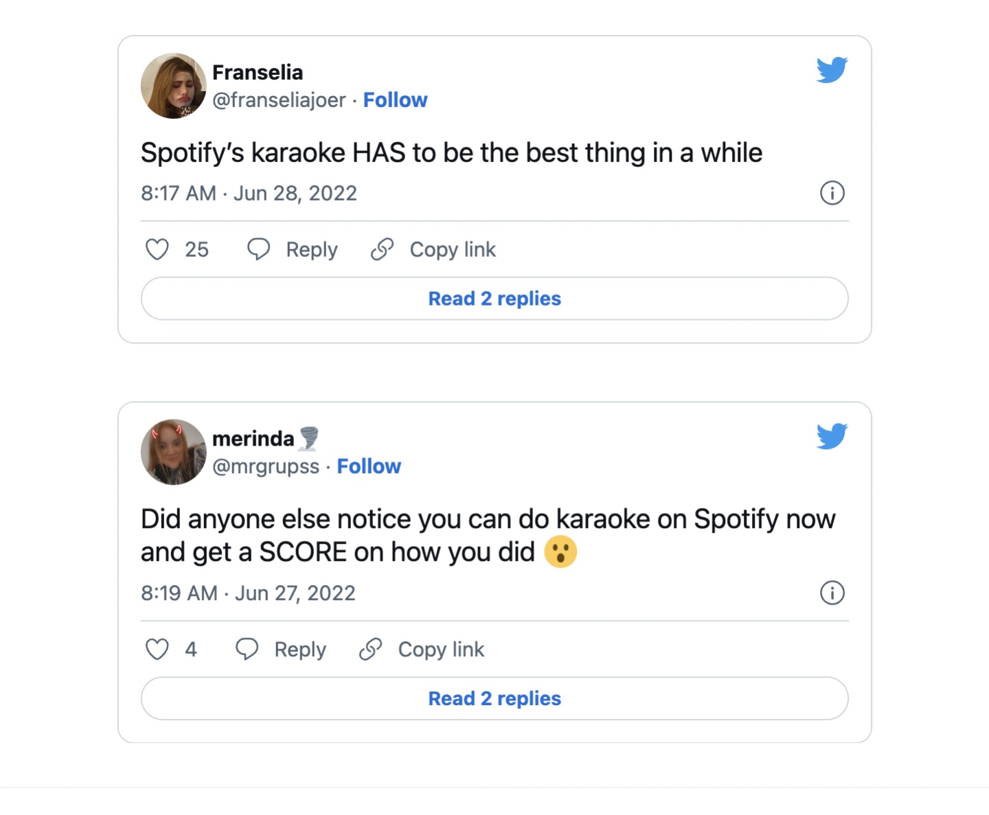 Spotify 測試卡拉 OK 新功能，推特網友怎麼說？