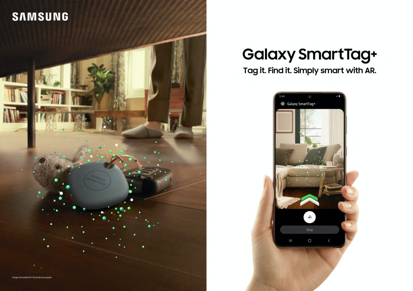 三星升級版 Galaxy SmartTag+ 智慧防丟器登場！搭載超寬頻技術和 AR 擴增實境，找東西更快更方便！