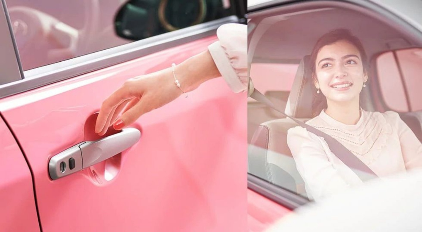 TOYOTA 推出超夢幻粉紅特仕車！珍珠白車頂超少女！全車搭配茶色防曬玻璃，坐墊還可以加熱！