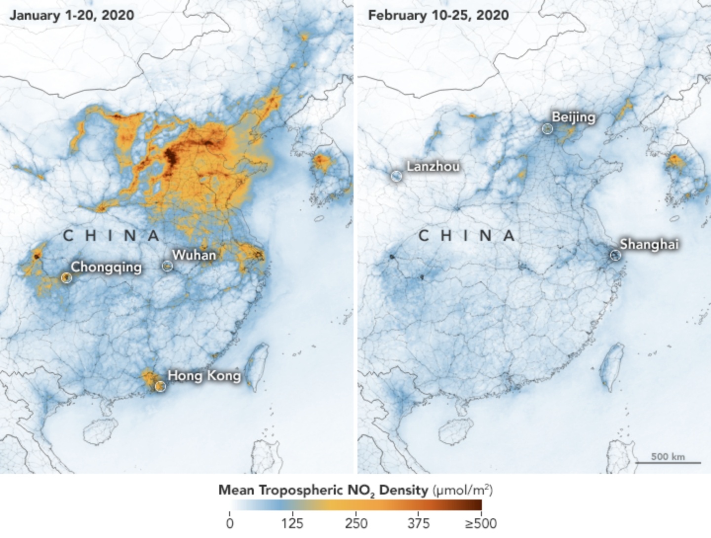 前所未見！防疫期間中國、義大利二氧化氮排放大幅減少！新冠肺炎讓大自然獲得了難得的喘息