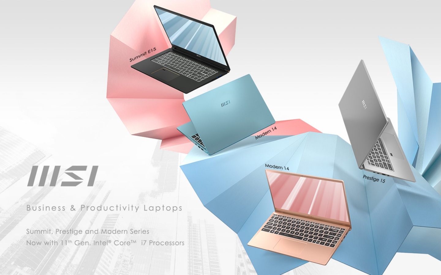 MSI 推出嶄新商務與生產力系列筆電！採用最新 Intel 第 11 代處理器，兼具效能與輕薄質感
