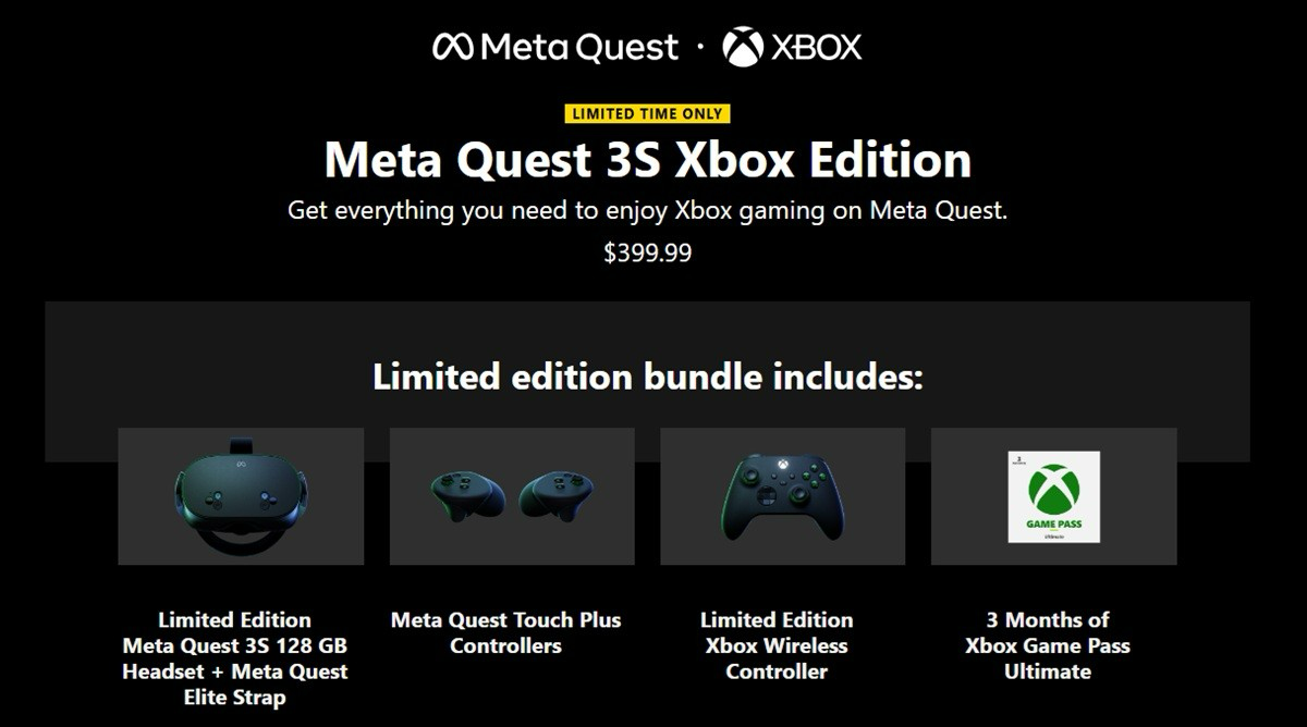 Meta Quest 3S Xbox Edition 正式推出，細節、亮點、售價、外觀、內容物懶人包