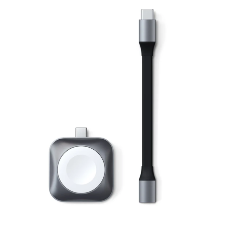 這款apple Watch 磁吸式充電器超實用 要直接插在ipad Macbook 或是車上充電都可以 電獺少女