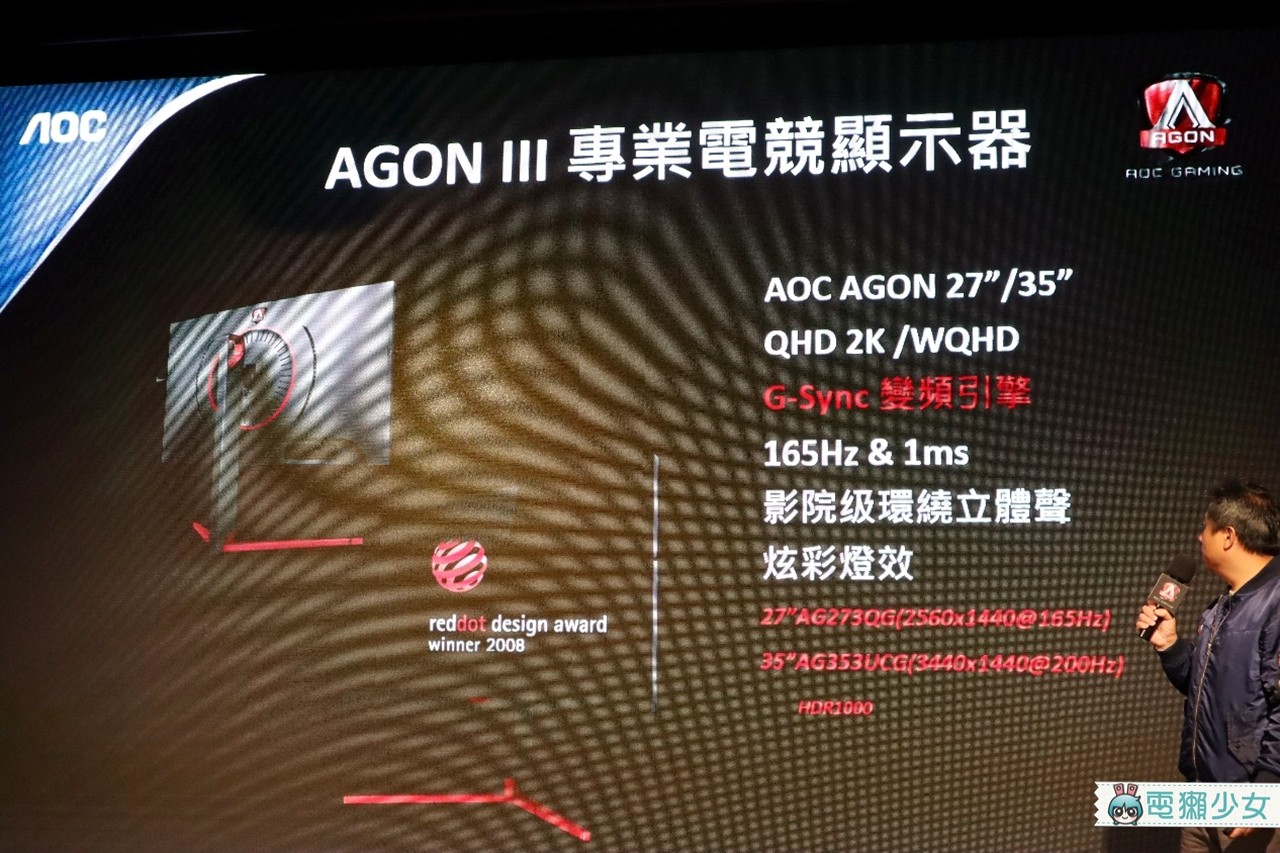 出門｜紅點設計大獎電競螢幕『 AGON III系列 』與戰鬥天使艾莉塔合作推出