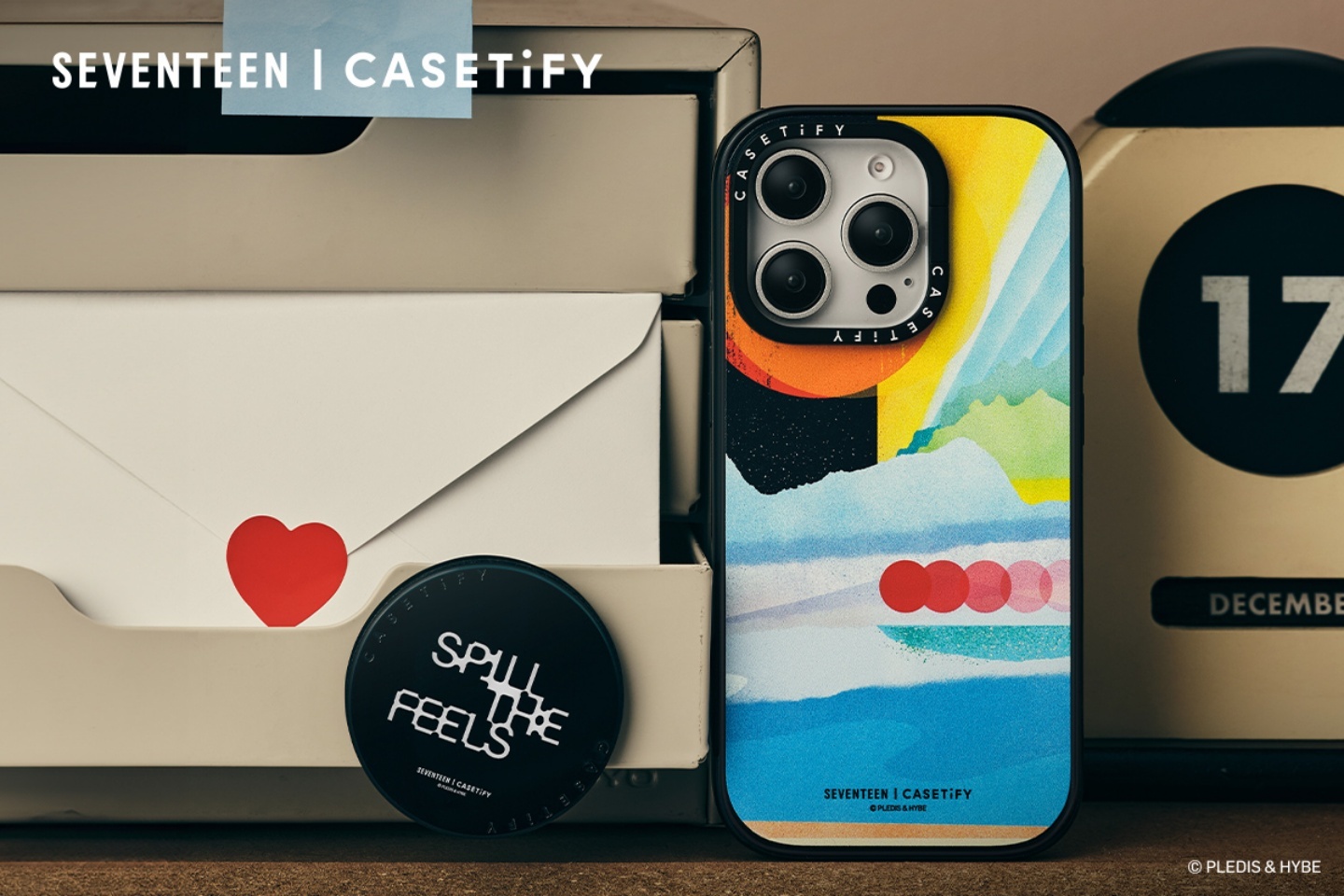 CASETiFY 與 SEVENTEEN 合作！推出以迷你專輯《SPILL THE FEELS》為靈感的聯名系列