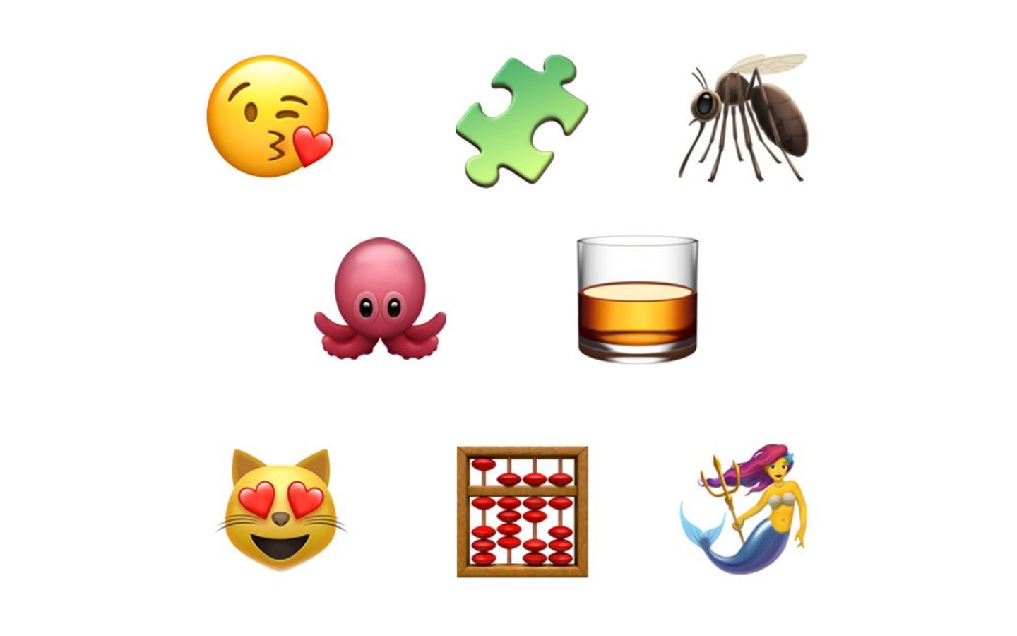 iOS 13.1更新了24個Emoji 蚊子多隻腳、章魚有吸盤、美人魚拿三叉戟
