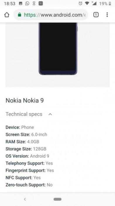 『 Nokia 9 PureView 』規格及實機照意外流出 記憶體似乎僅有4GB？會是真的嗎？
