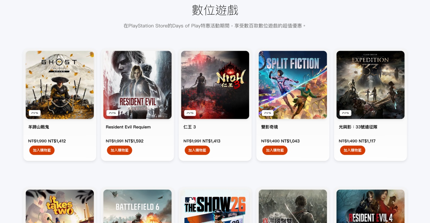 PlayStation Days of Play 2026 開跑，遊戲、PS Plus、週邊一起折
