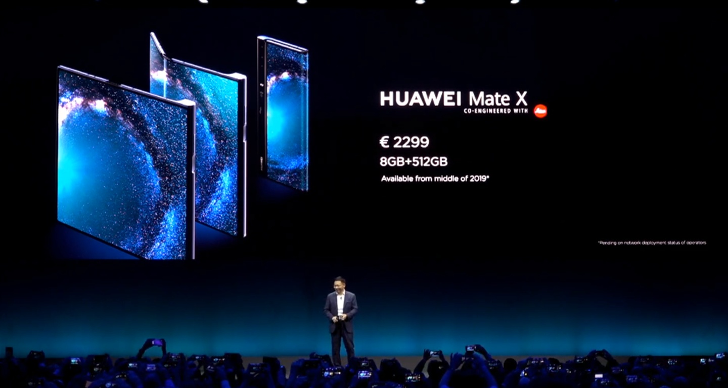 超貴！華為發表Mate X折疊式5G手機，攤開有八吋還有徠卡認證三鏡頭 (同場加映：MateBook X Pro、5G CPE)