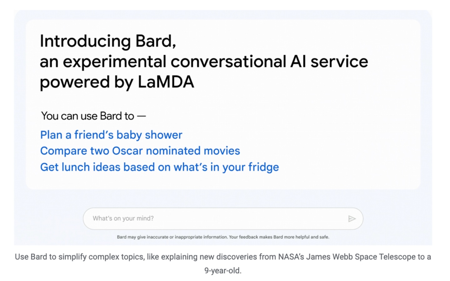 Google 迎戰 ChatGPT 發表聊天機器人 Bard！但微軟不示弱表示 AI 部分將有重大進展發表