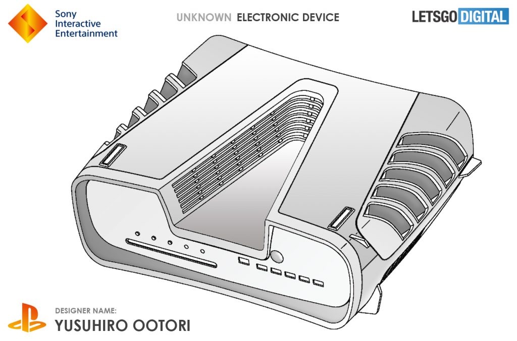 PS5外型曝光？Sony申請新專利 機身中間有V型散熱坑設計