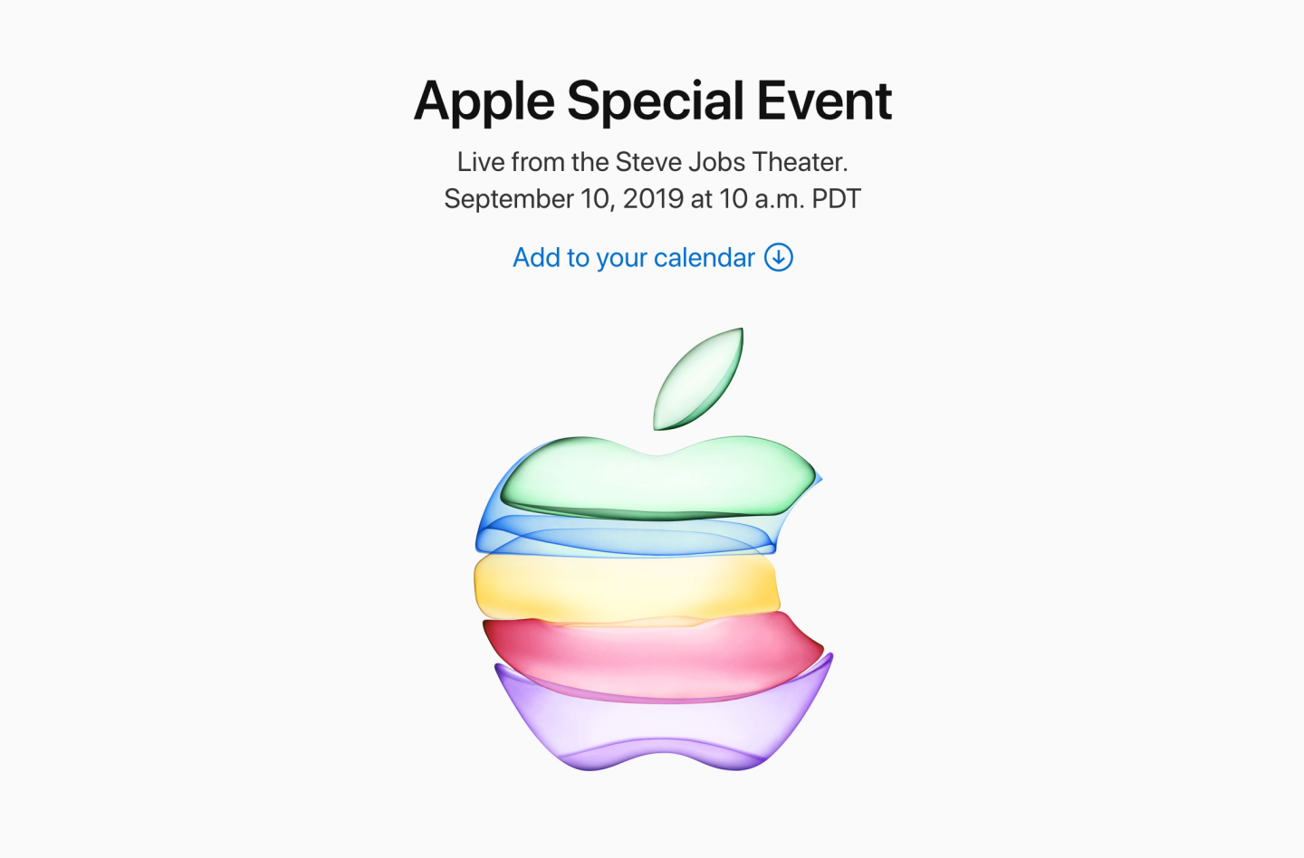 確定了！蘋果2019秋季發表會將於台灣時間9/11凌晨一點正式登場