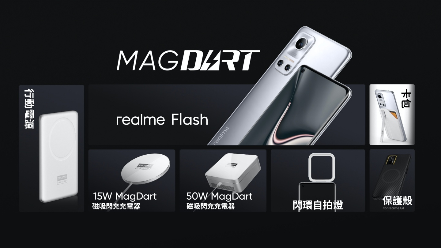 realme 發表 MagDart 磁吸無線閃充技術！同步推出支援 MagDart 的手機、無線閃充等 7 款產品