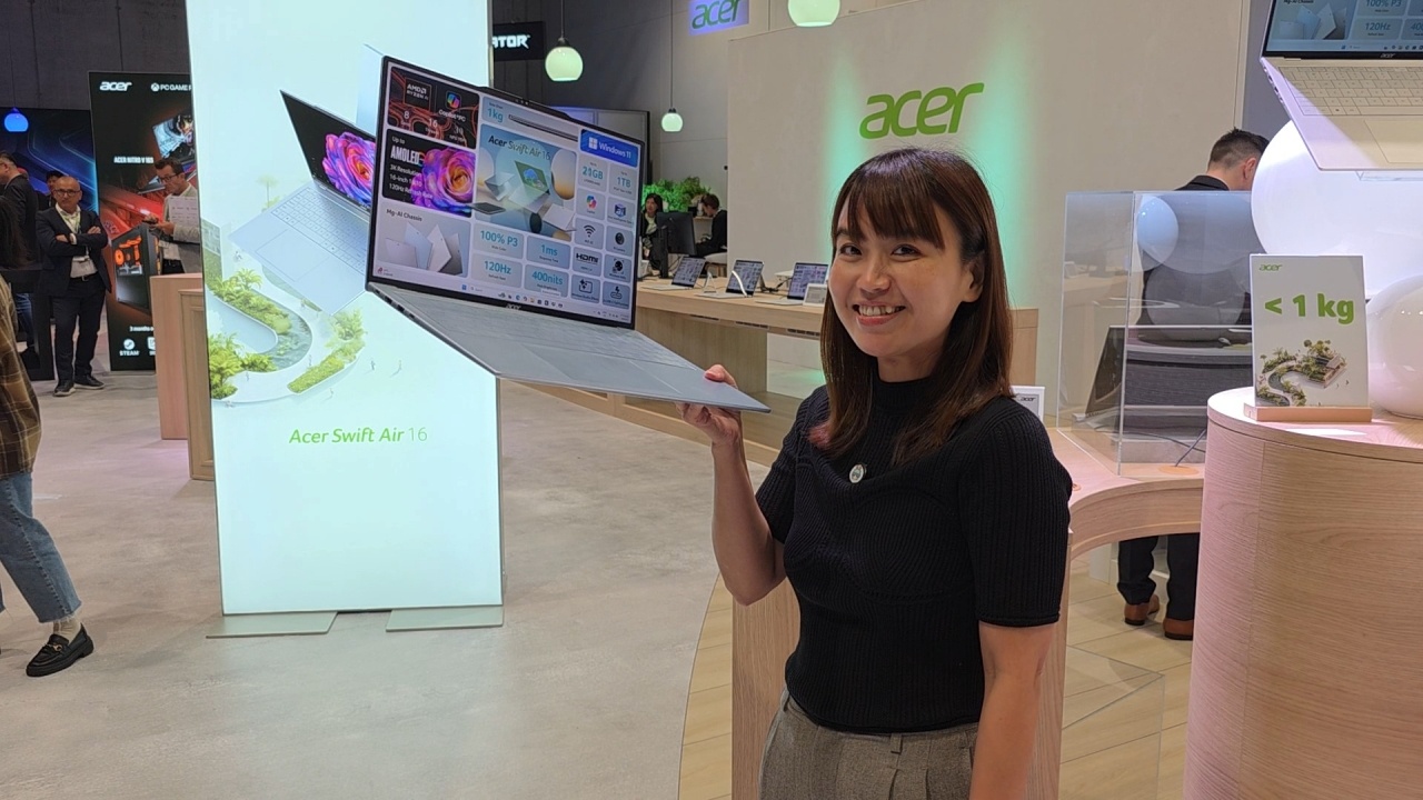 Acer 發布全新 Swift Air 16 筆電，大尺寸 1 公斤專為行動工作者打造超輕量 Copilot+ PC