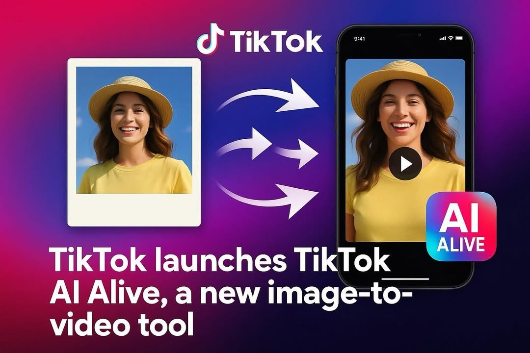 TikTok 推出全新功能 AI Alive，輕鬆圖片轉影片，快速生成短影音！