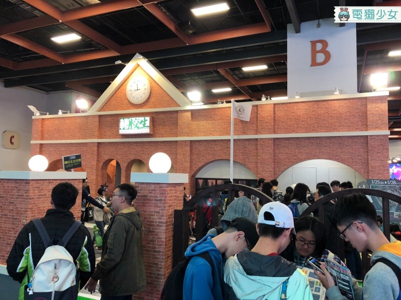 把遊戲場景搬進台北電玩展《轉校生》攤位要憑著學生證才能入場喔！
