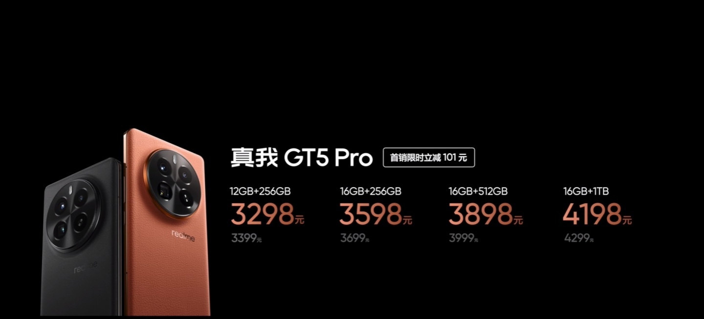 realme GT5 Pro 正式發表！搭載高通 Snapdragon 8 Gen 3 處理器，售價新臺幣一萬五有找