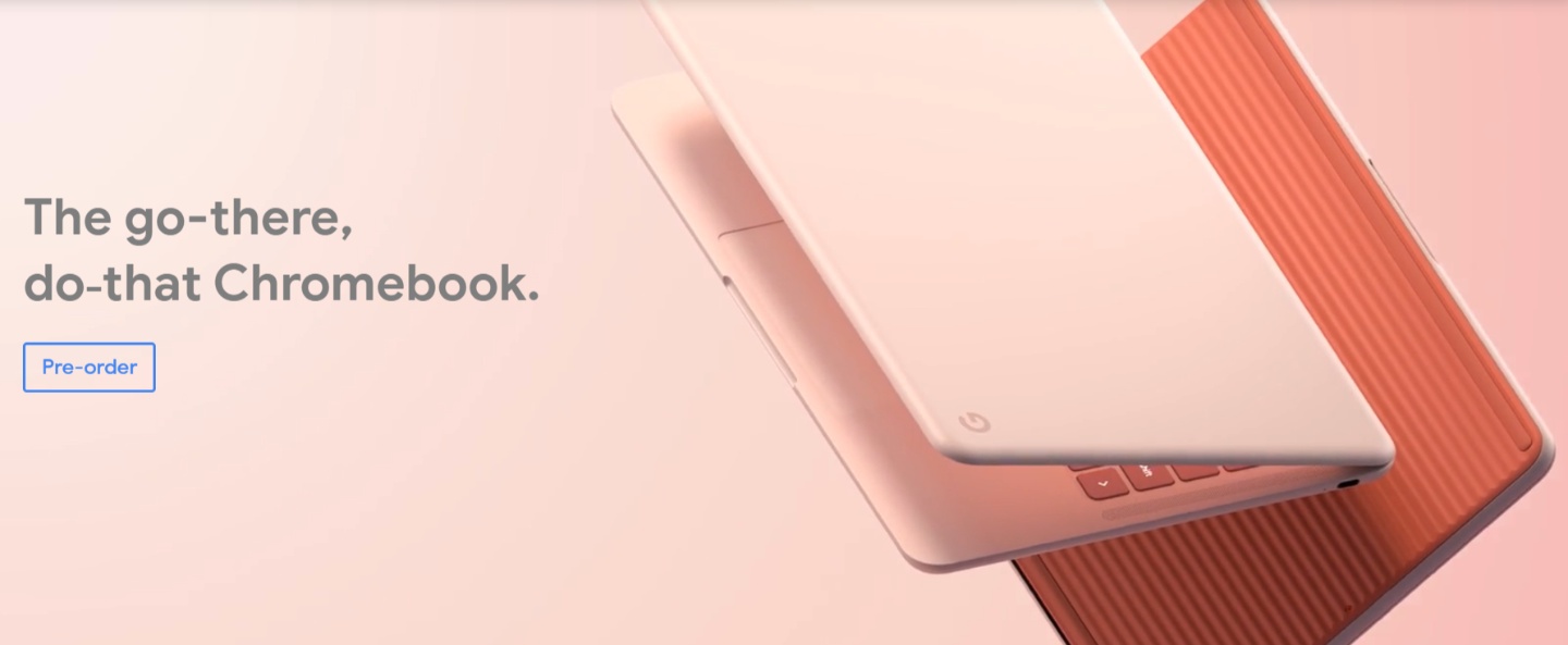 Google發表全新輕薄筆電Pixelbook Go！定位入門行動生產力工具，但那個粉紅洗衣板外型是？