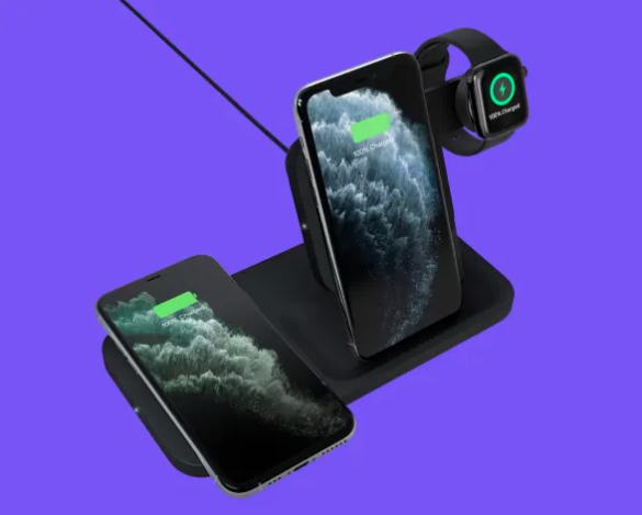 羅技推出三合一無線充電座『 POWERED 3-in-1 Dock 』可以一次幫你的 iPhone、Apple Watch、AirPods 充電