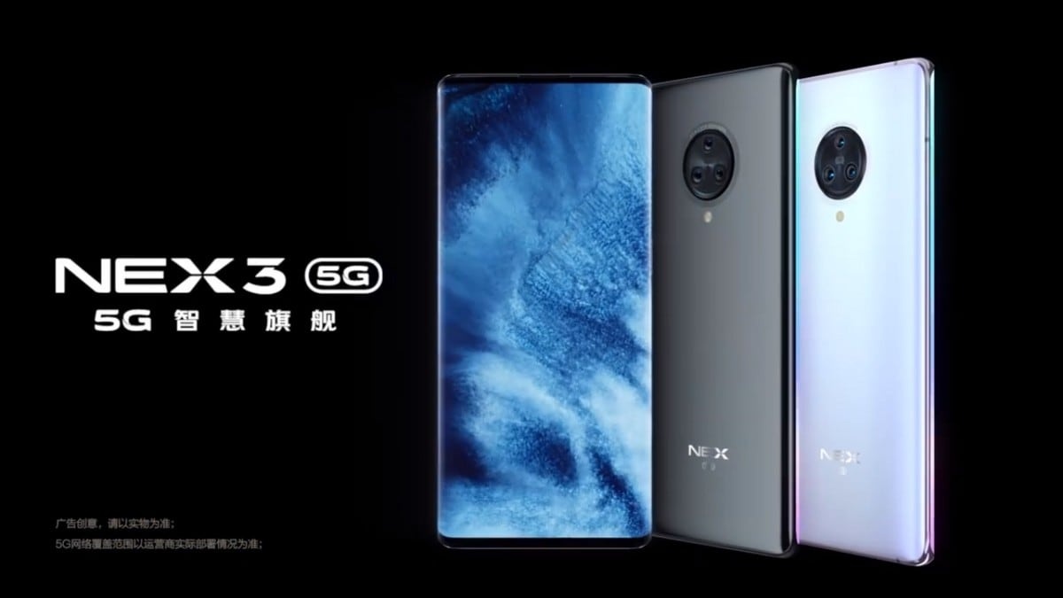 vivo 5G旗艦手機『 NEX 3 』正式發布！瀑布屏設計、搭載驍龍855+ 真無線藍牙耳機TWS Earphone同步推出