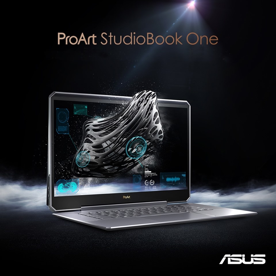 華碩推出專為創作者打造的『 ProArt 』全新系列 StudioBook One規格強悍的行動工作站