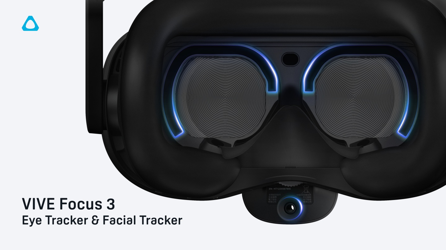 打造更逼真的 VR 體驗！VIVE Focus 3 全新『 眼球追蹤套件 』和『 表情偵測套件 』在台上市