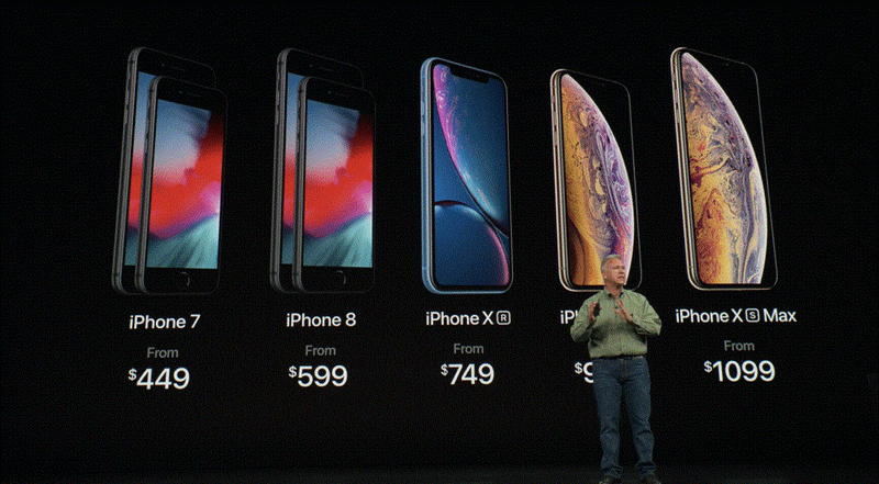 最貴iPhone XS系列推出：iPhone XS/iPhone XS Max以及平價版iPhone XR(同時附上iPhone 8/ X比較)