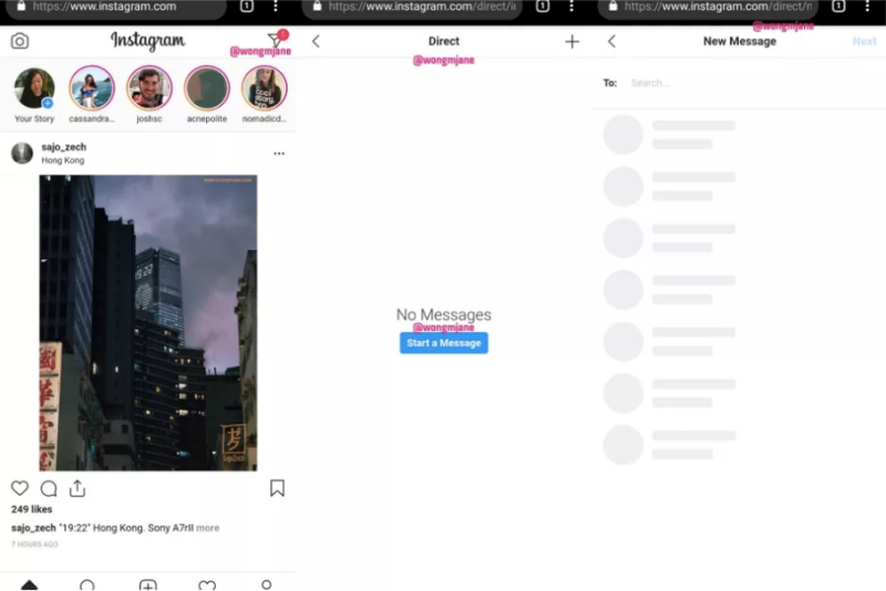 超期待！傳Instagram正在測試讓網頁版也能傳Direct訊息啦 (同場加映IG大掉粉事件)