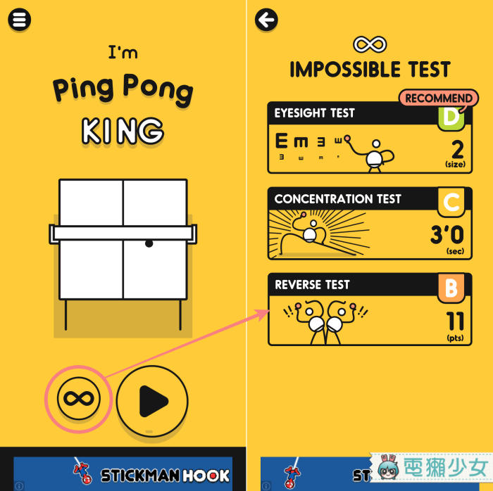 等你具備耐心、專注度跟良好的反應能力 再來挑戰『 Ping Pong King 』Android / iOS