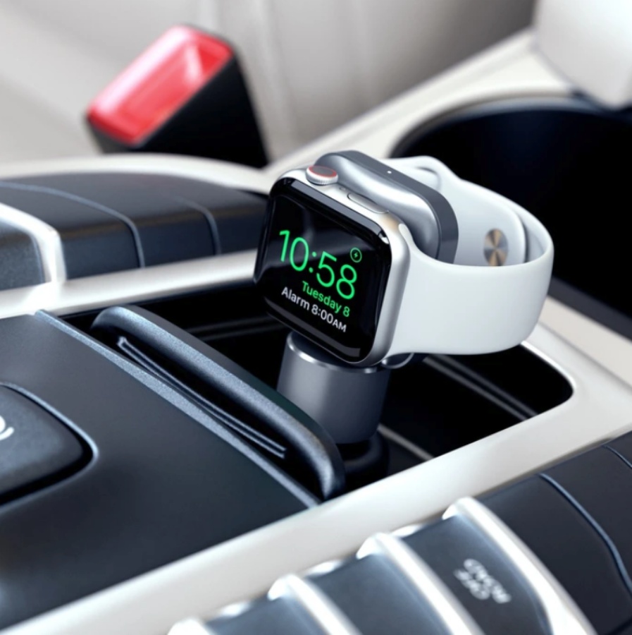 這款 Apple Watch 磁吸式充電器超實用！要直接插在 iPad、MacBook 或是車上充電都可以！